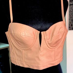 Snake skin corset top